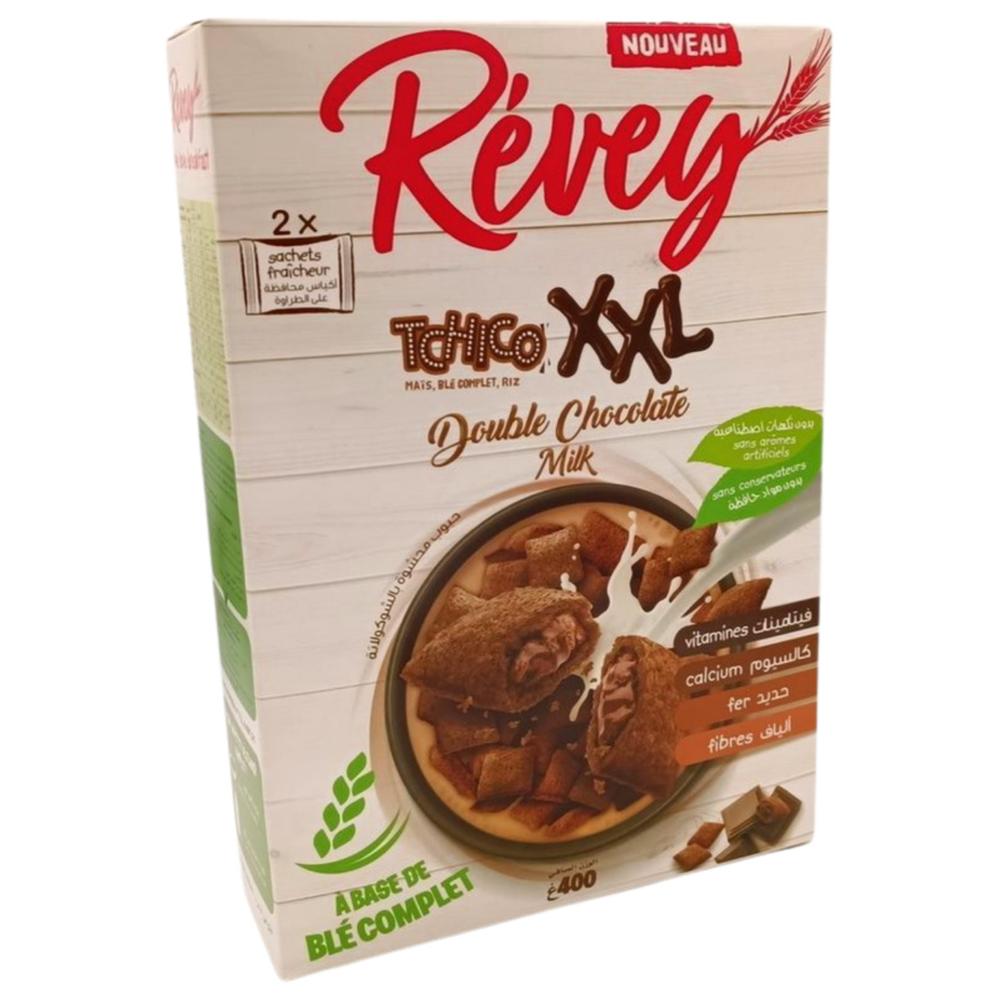 Céréales XXL Double Chocolat Milk Révey 400g.