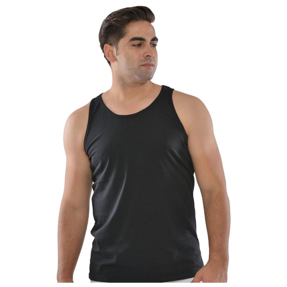 Débardeur Homme Col Rond Noir - Taille L