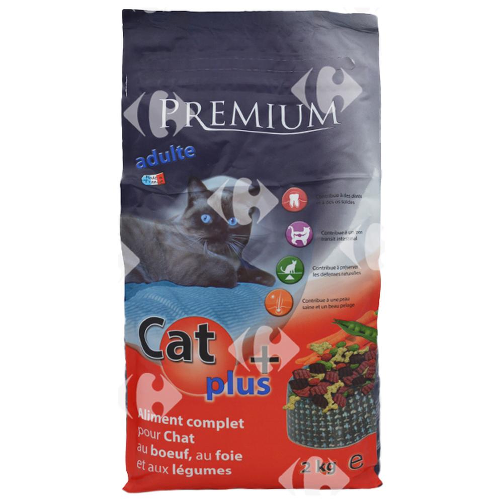 [521113] Croquettes au Bœuf Foie et Légumes pour Chats Adultes Catplus 2kg