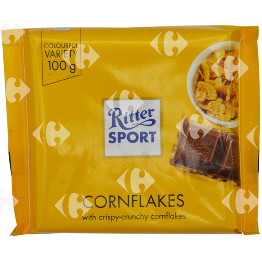 Tablette de Chocolat aux Corn Flakes Ritter Sport 100g