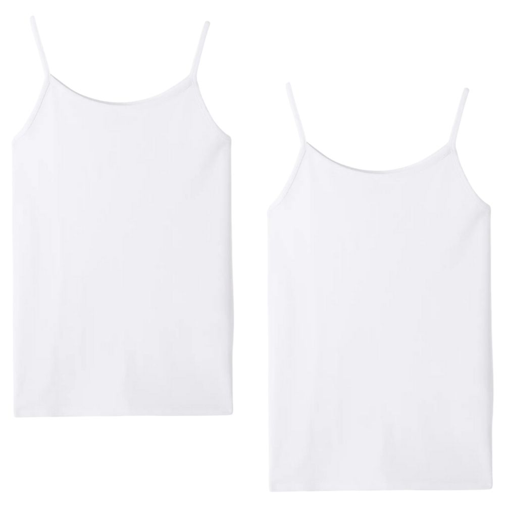 [378880] Caraco Blanc pour Fille 2 Pièces Tex Home