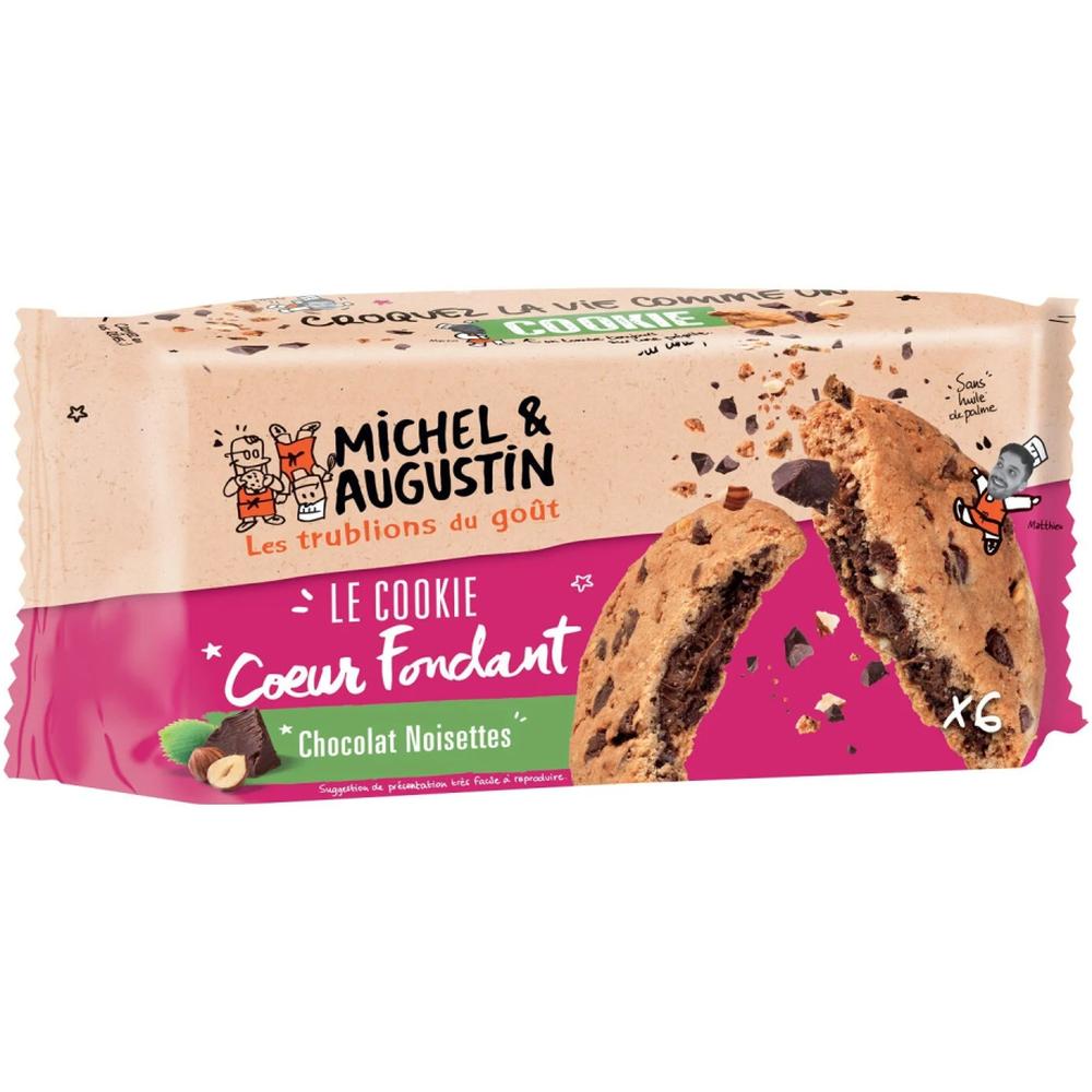 Cookies Cœur Fondant Chocolat Noistettes Michel Augustin 180g