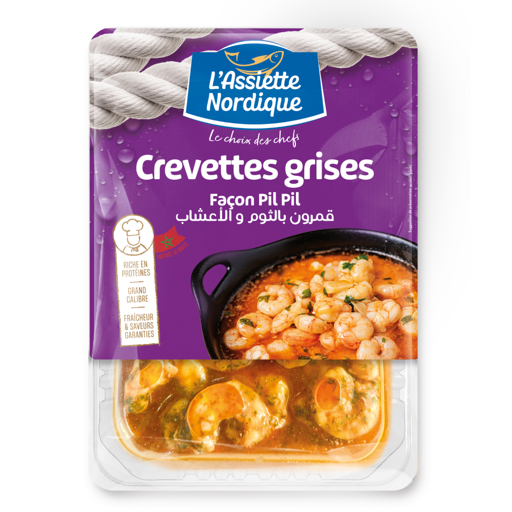 Crevettes Grises Sauce Pil-Pil L'Assiette Nordique 200g