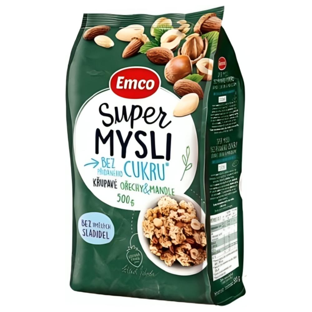 Céréales Super Mysli aux Noix et Amandes Croquantes Emco 500g