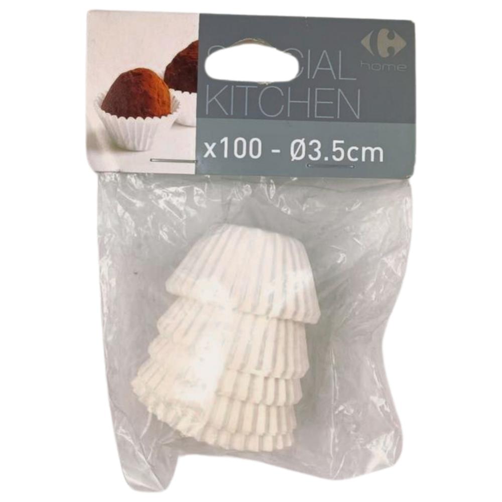 Caissettes Blanches 100 unités.