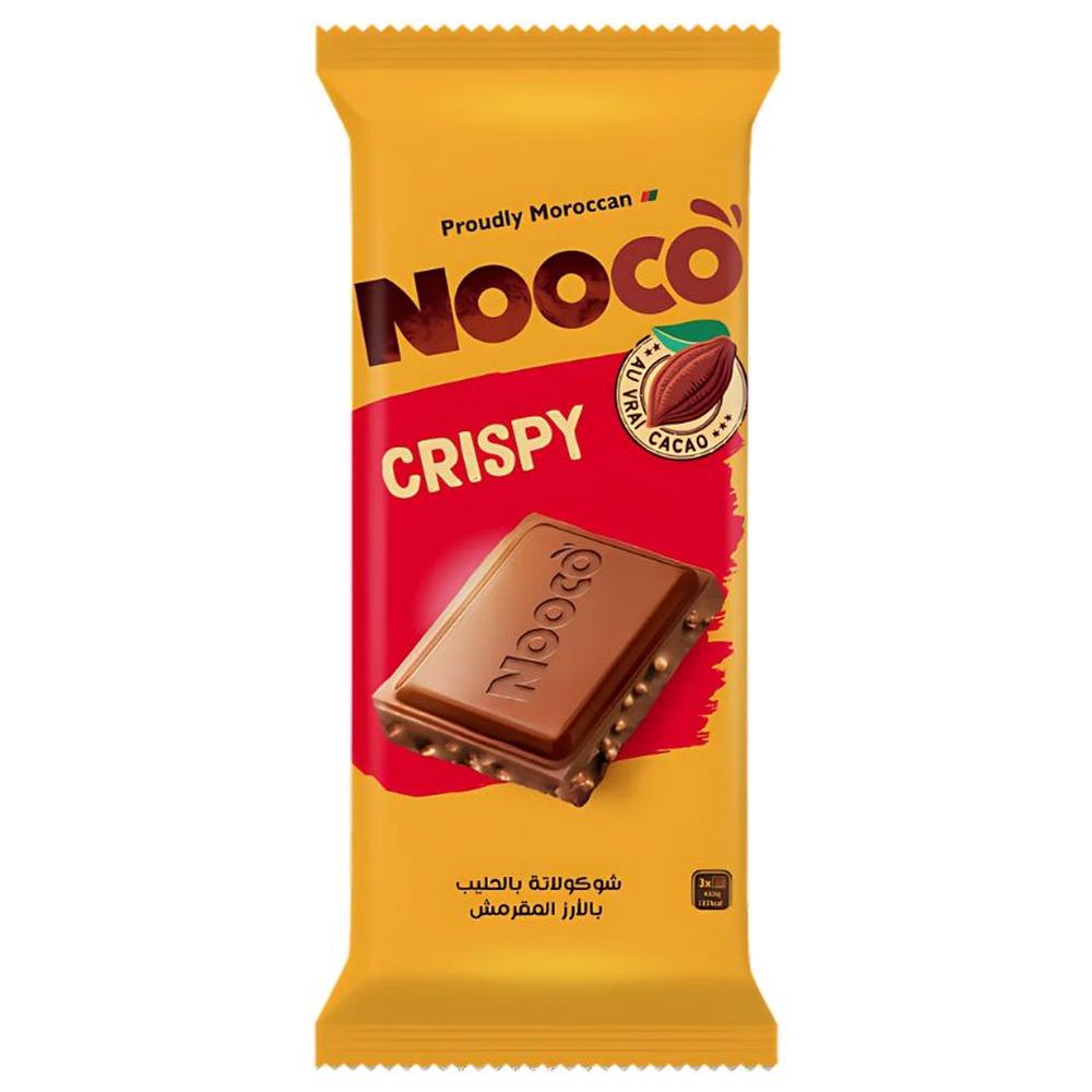 [716739] Tablette de Chocolat au Lait Crispy Nooco 80g