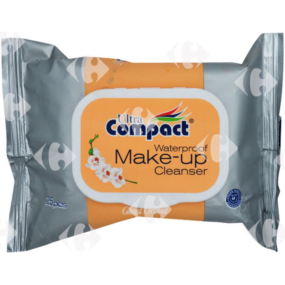 [559059] Lingettes Démaquillants Waterproof Ultra Compact 25 feuilles