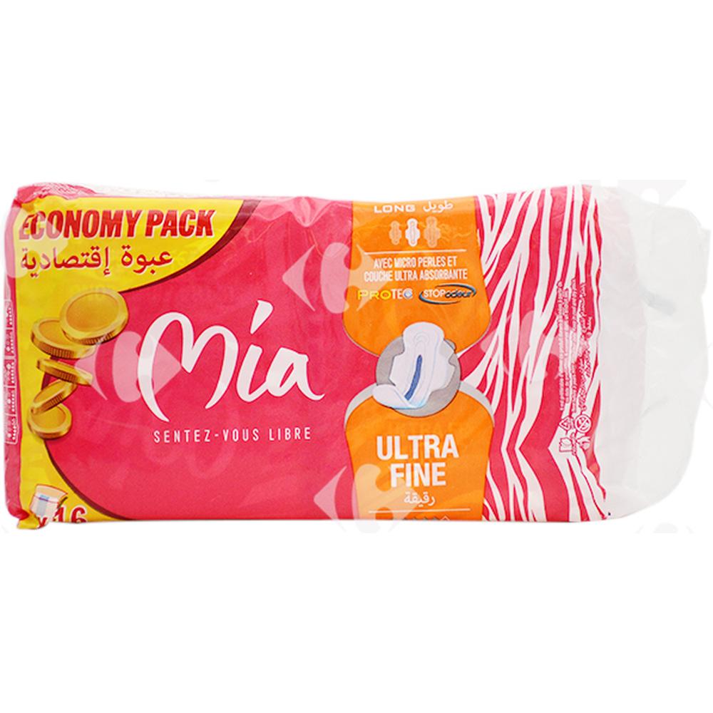 [578631] Serviettes Ultra Fines Long Value Pack Mia 20 unités