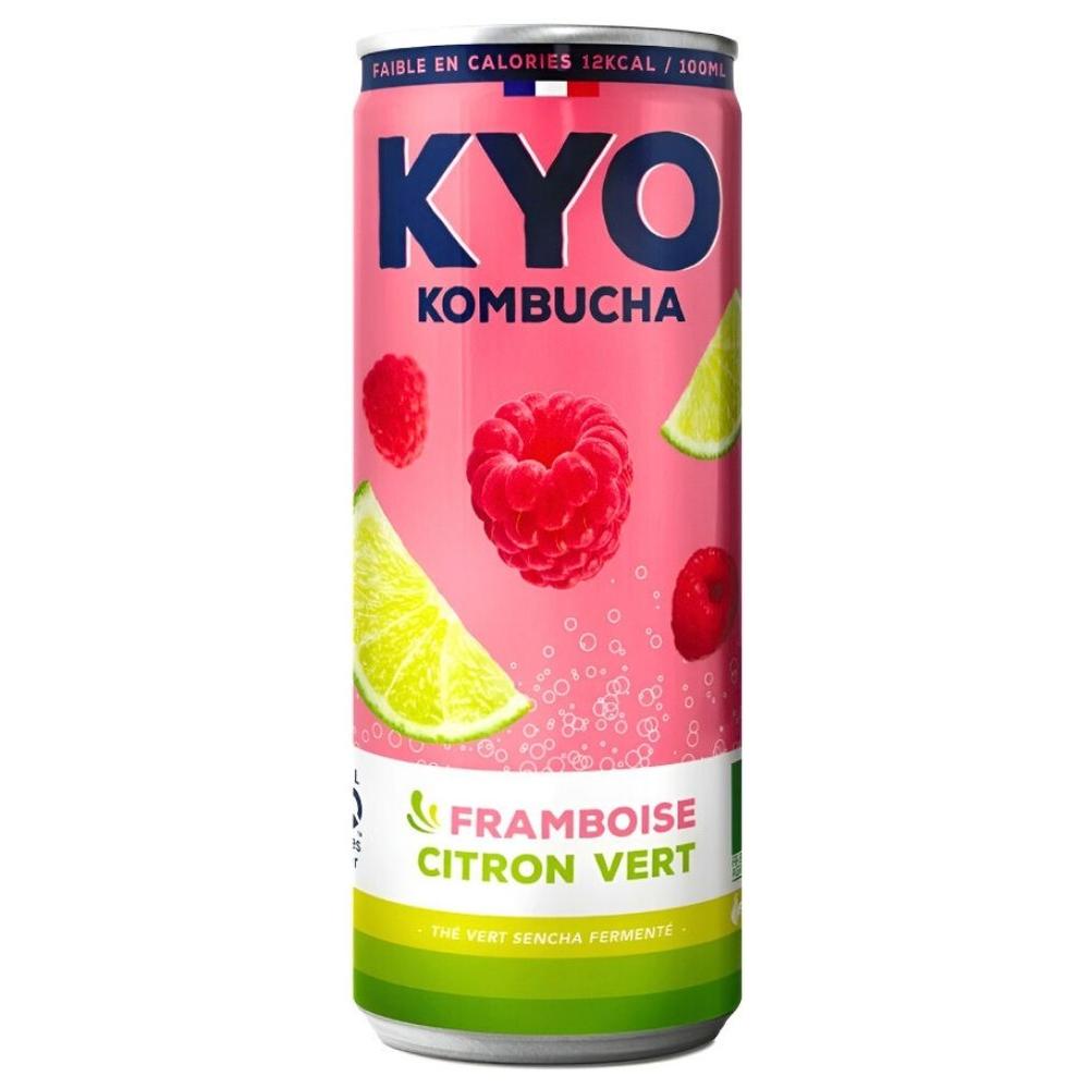 Kombucha Framboise Citron Vert Kyo Canette 330 ML