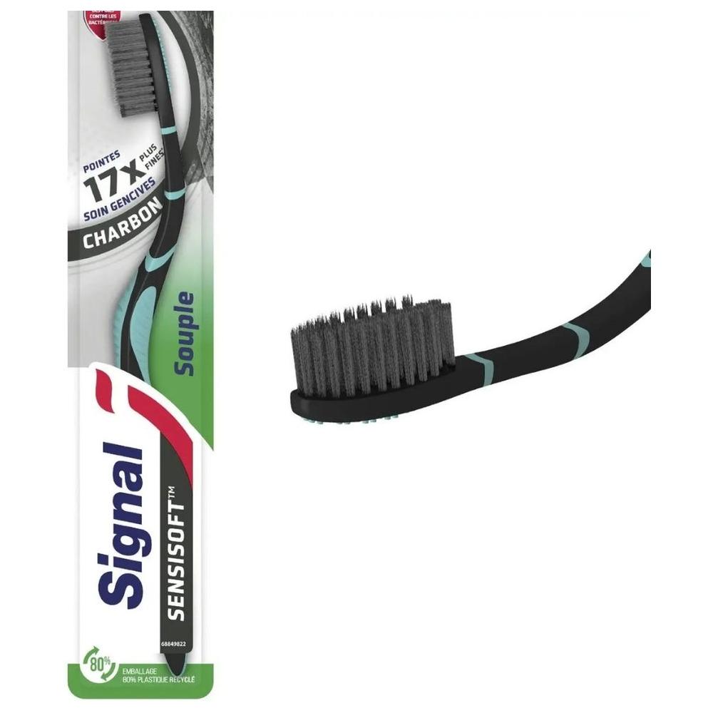 [717444] Brosse À Dents Sensisoft Charbon Signal
