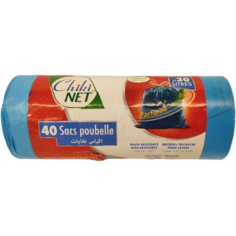 [684246] Sacs Poubelle Parfumés Chikinet 30L 40 unités