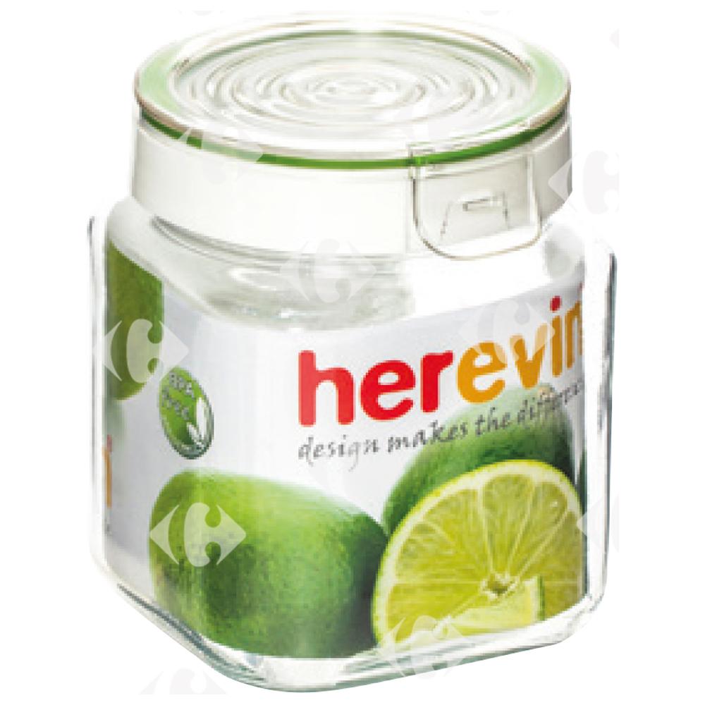 Bocal en Verre avec Couvercle Lemon 1L