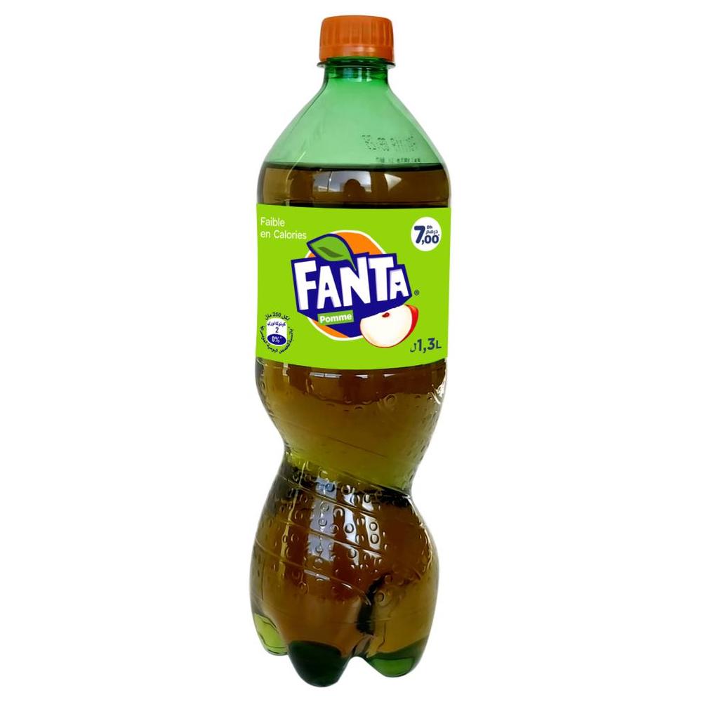 Boisson gazeuse pomme faible en calories Fanta 1,3L