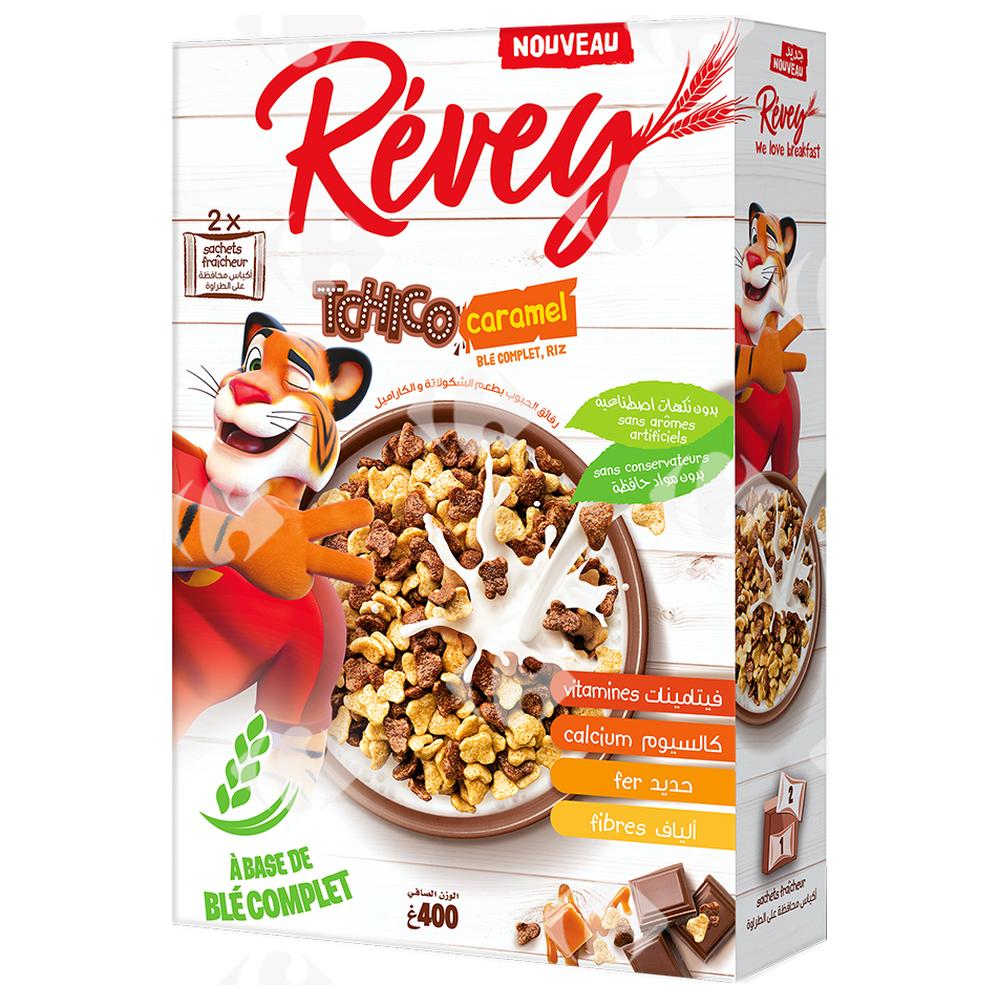 Céréales Tchico Caramel Revey 400g