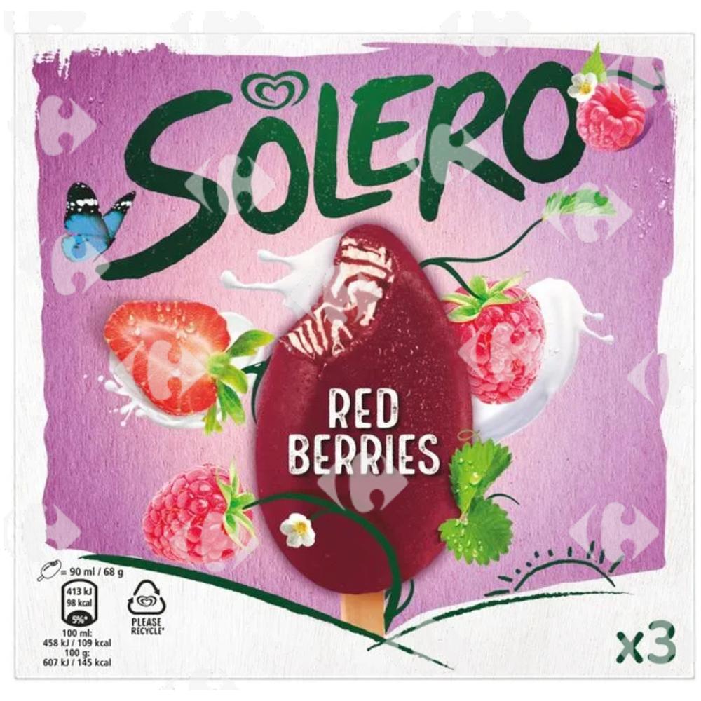 Pack Solero Red Berries 3x270ml