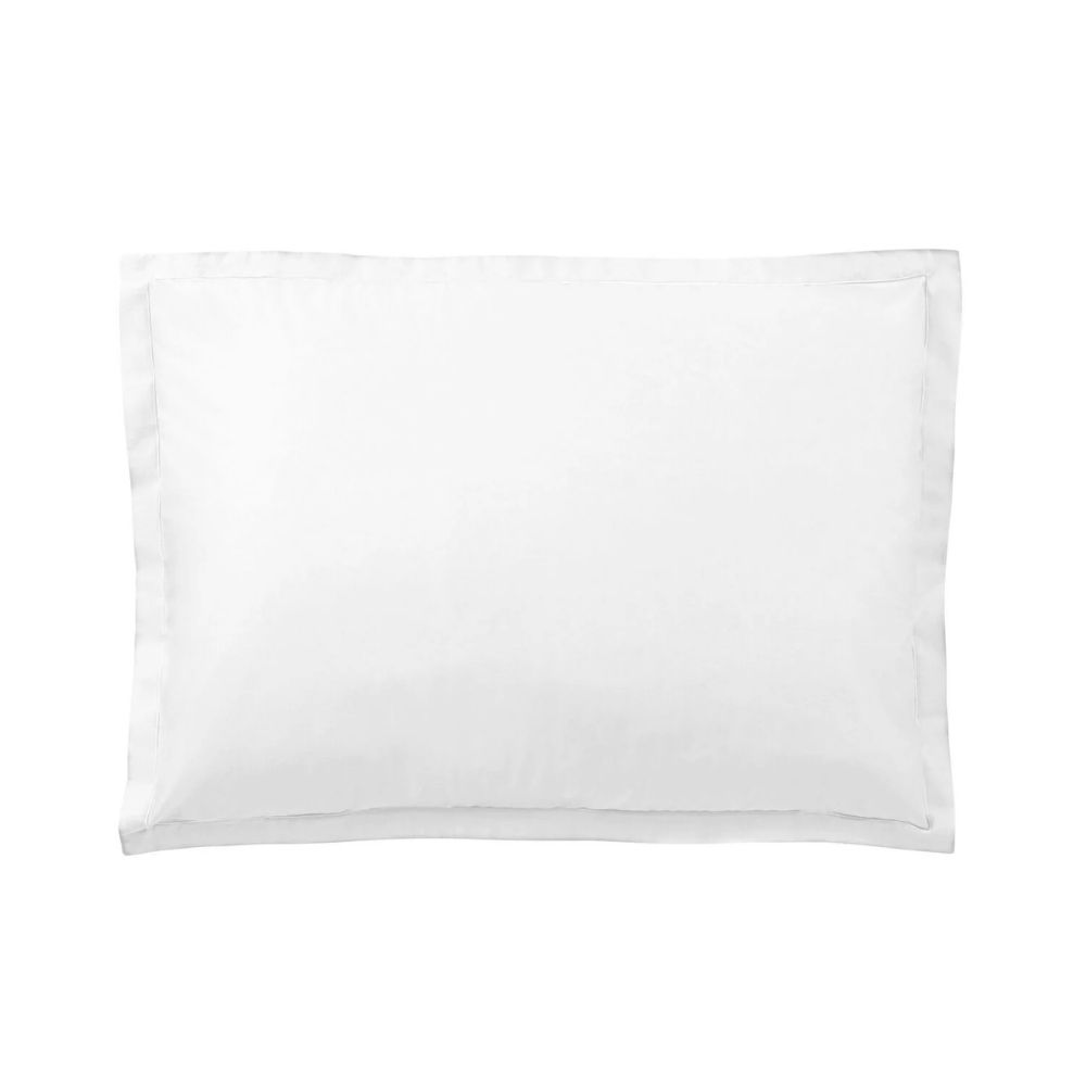 Taie d'Oreiller Blanc en Percale de Coton Bio Tex Home 50x70 cm