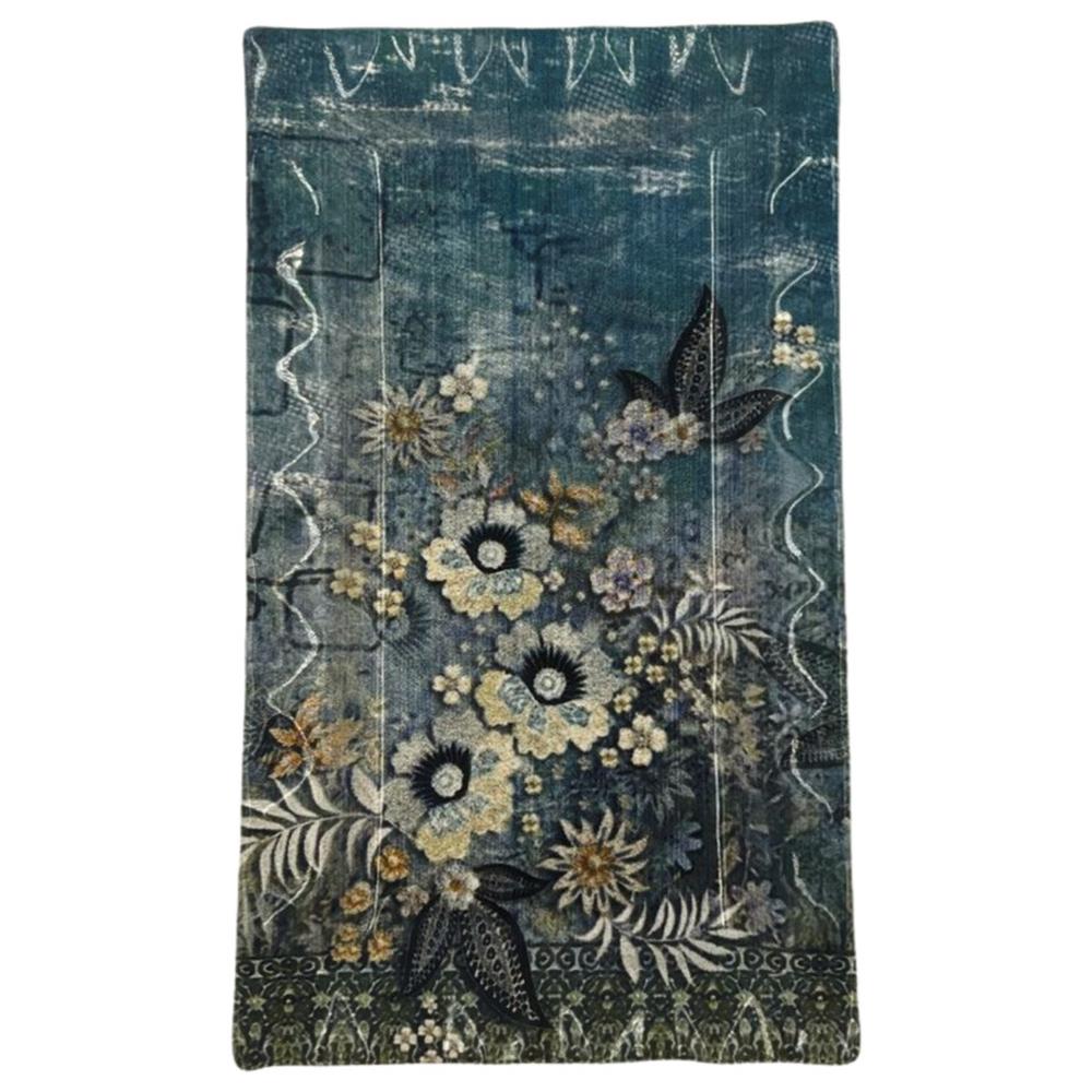 [695685] Plat à Four Rectangulaire en Porcelaine Nisa Bleuet 27x16cm.