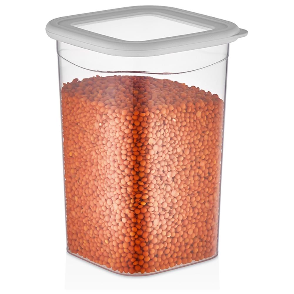 [715176] Boîte Alimentaire Carrée Élégante Transparente 1,2L