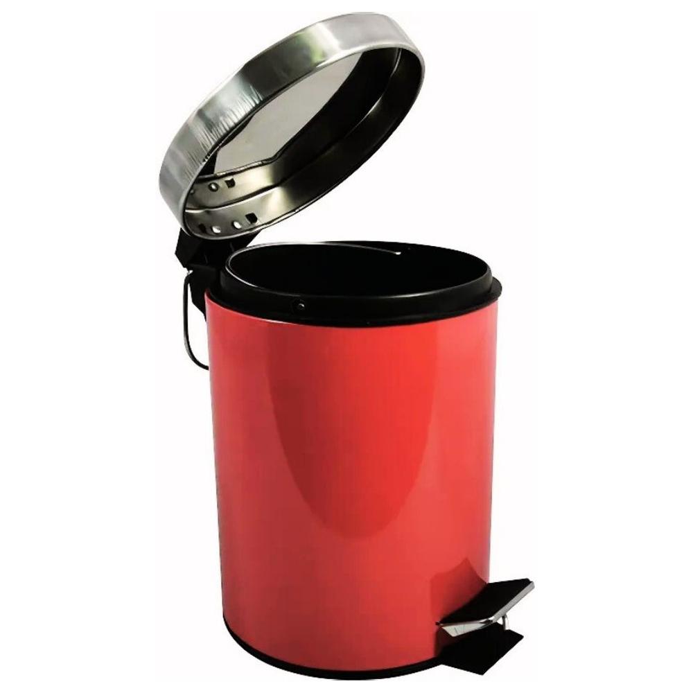 Poubelle à Pédale Rouge 3L MSV