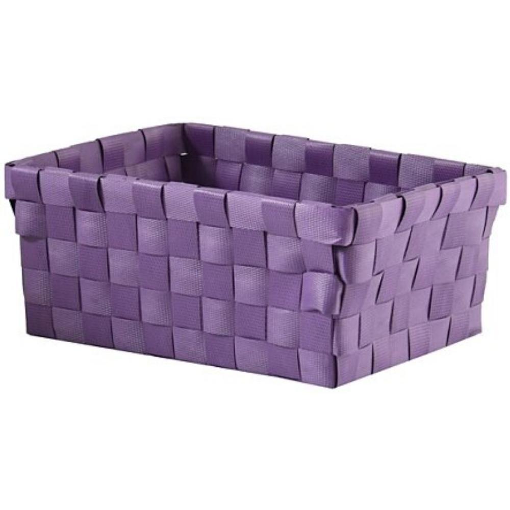Panier de Rangement Violet MSV 19x14x8cm