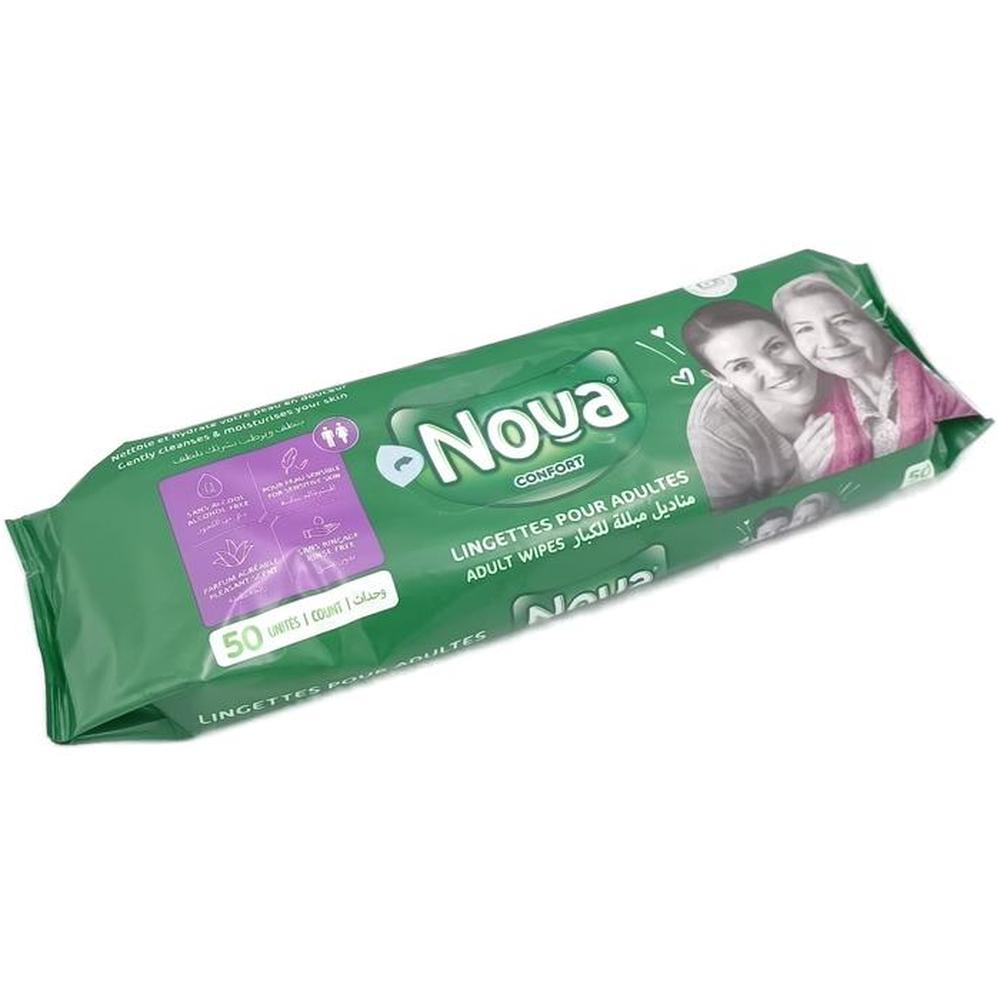 Lingettes Adultes Nova 50 unités