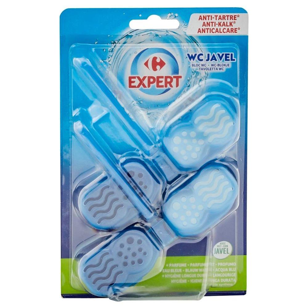 [732626] Bloc WC Bleu Javel Carrefour Expert 2 unités