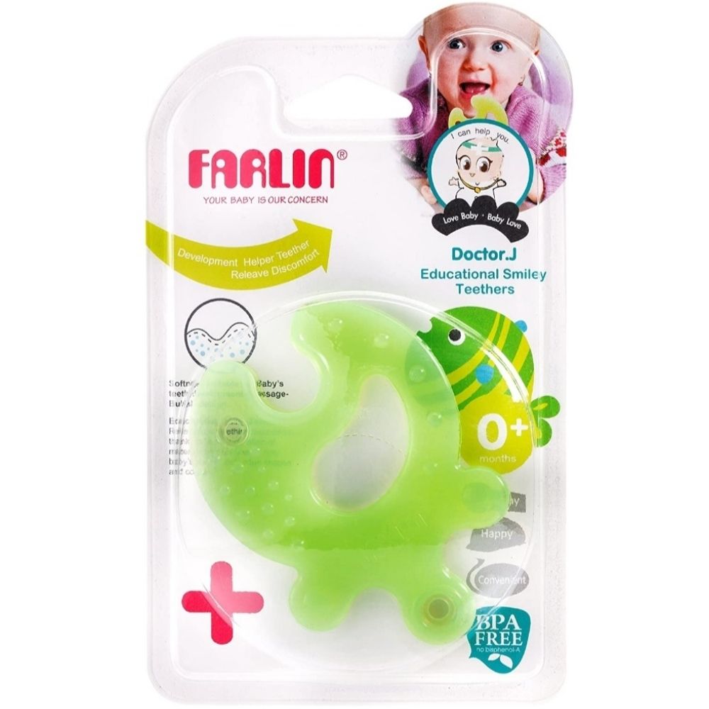 [733121] Jouet en Silicone de Dentition Baby Farlin Poisson Vert