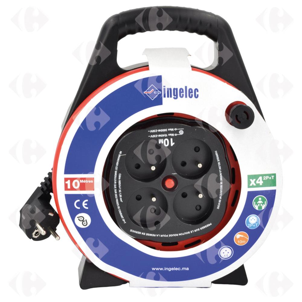 Enrouleur 10M avec Protection 1744/10 Ingelec.