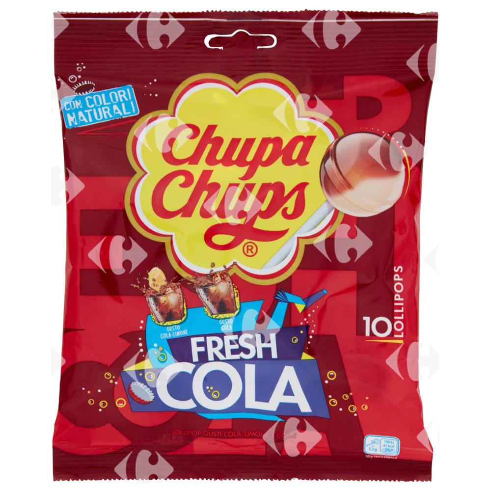 Sucettes Cola Chupa Chups 10 pièces.