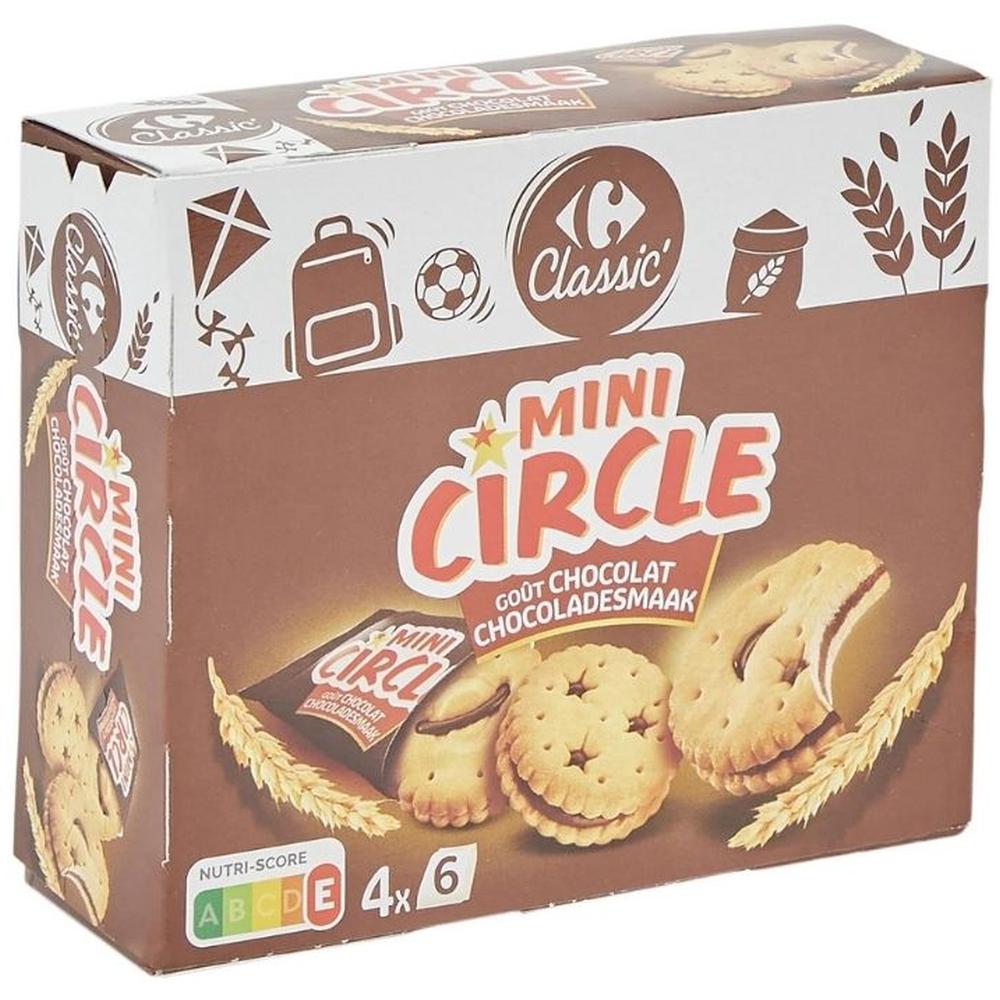Mini Biscuits Goût Chocolat Carrefour Classic 168g