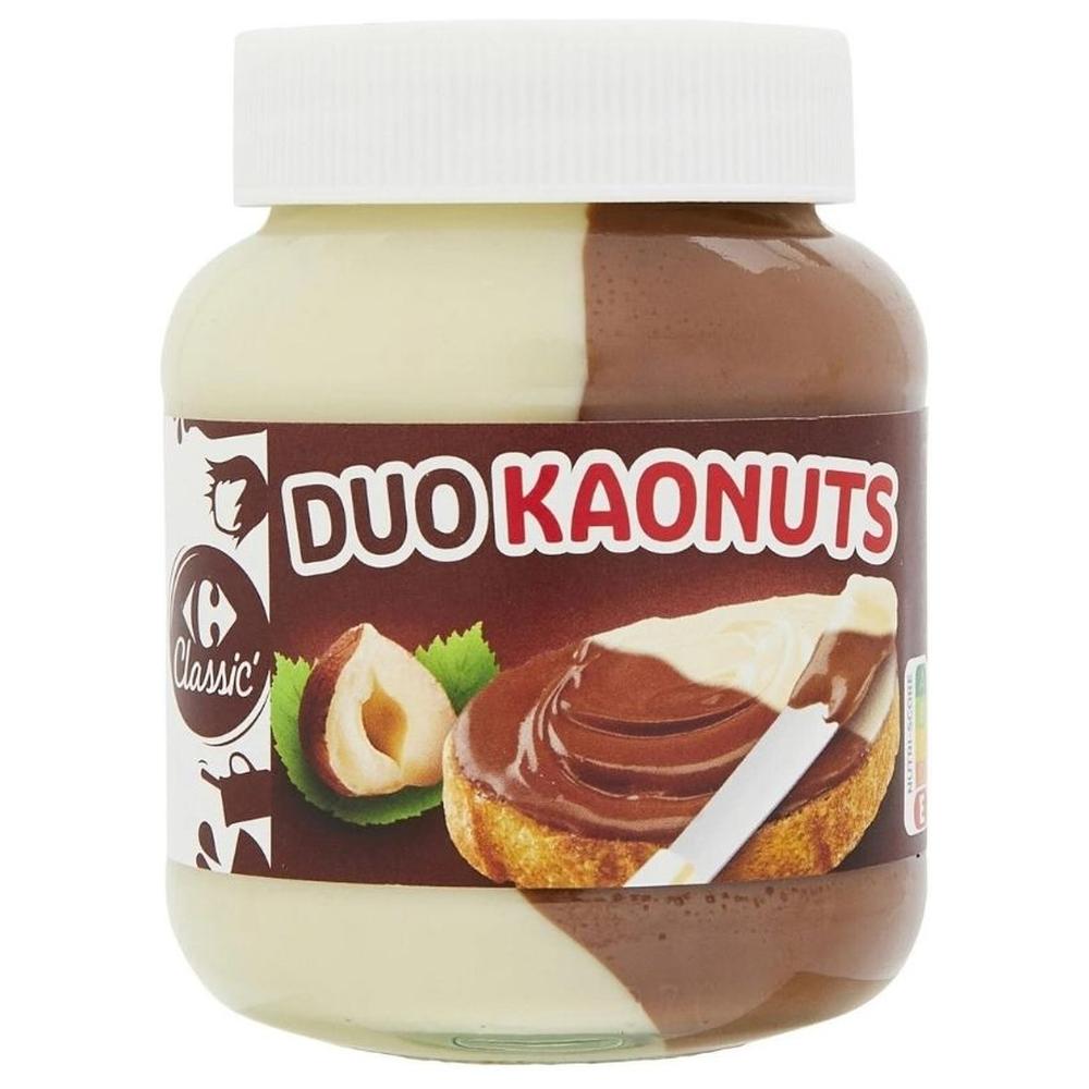 [646207] Pâte à tartiner Duo Kaonuts Carrefour Classic 400g