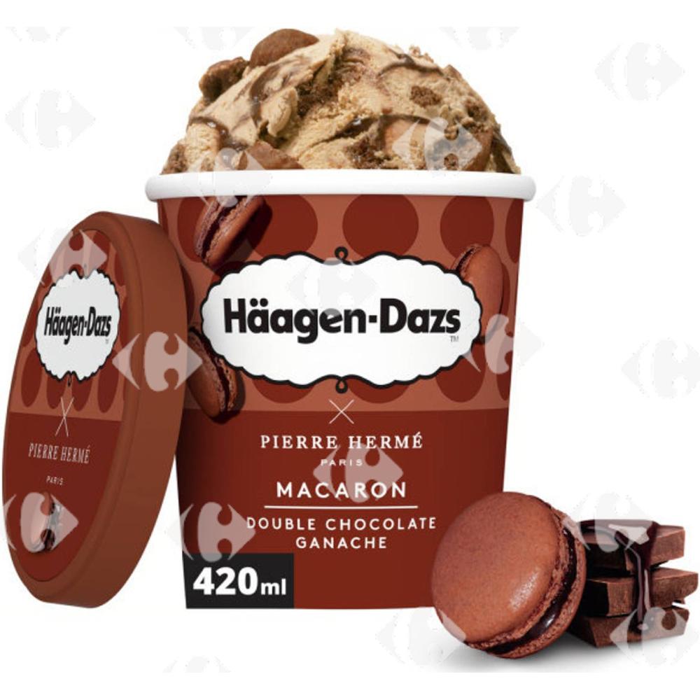 Pot macaron chocolat ganache -Pierre Hermé- Häagen-Dazs 420ml