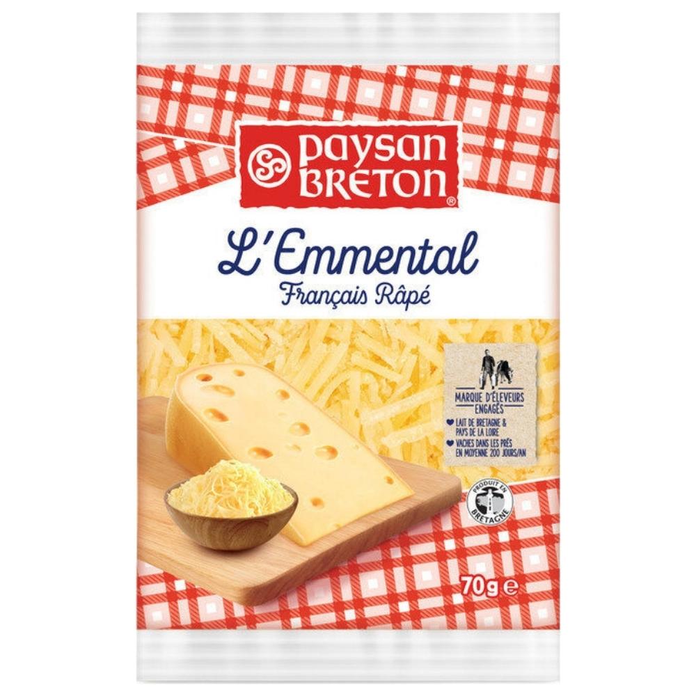 Fromage Emmental Râpé Paysan Breton 70g