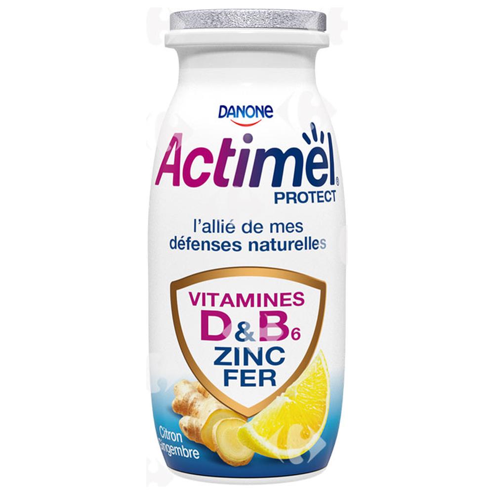 [673522] Yaourt à boire Citron et Gingembre Protect Actimel 100g