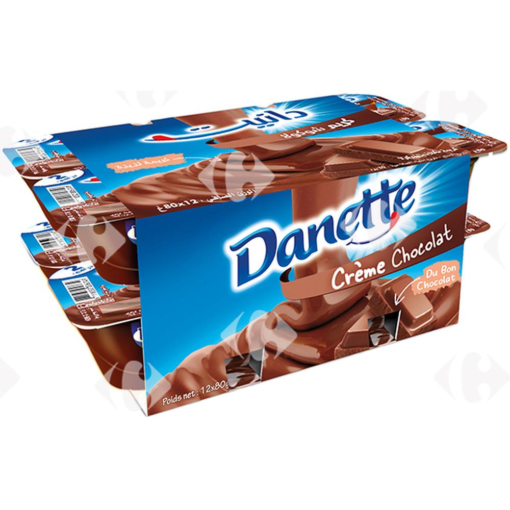 Pack Crème Dessert Chocolat Danette 12x80g