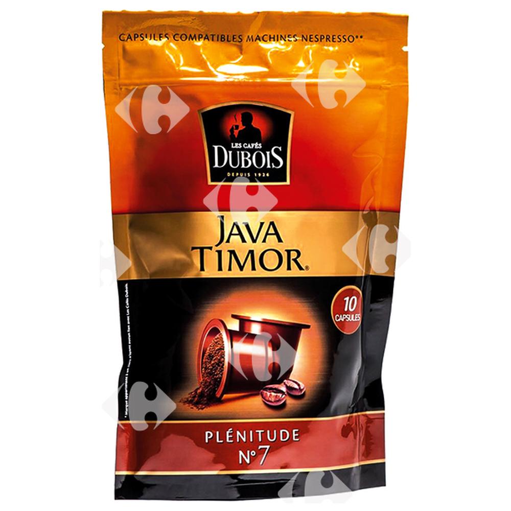Café en Capsules Plénitude Java Timor Dubois N7 x10