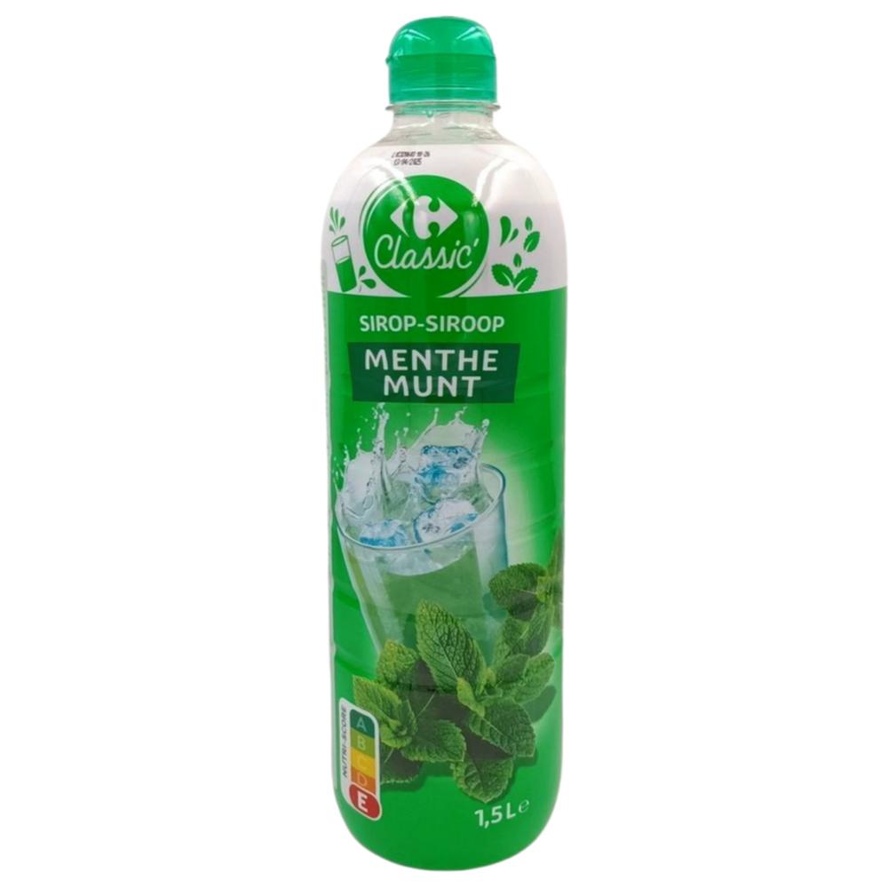Sirop de Menthe Carrefour Classic 1,5L.