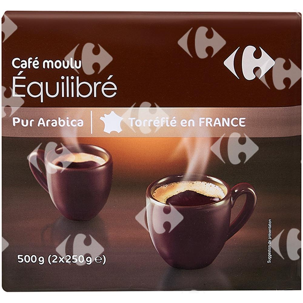 [410695] Café Moulu Équilibré Carrefour 2x250g