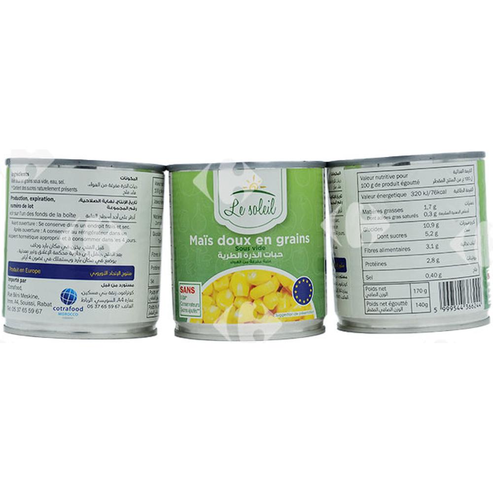 [645048] Maïs Le Soleil 3x150g