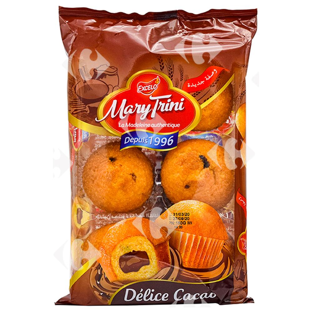 [554084] Madeleines Fourrées Chocolat Mary Trini 180g