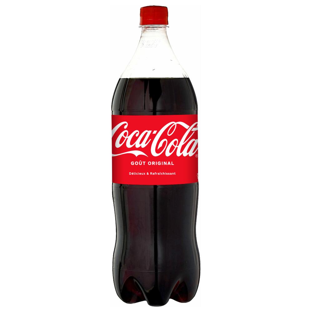 Boisson gazeuse Coca-Cola original bouteille 1,3L.
