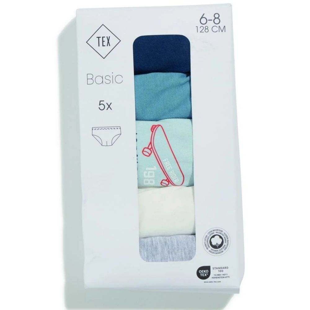 Slipe pour Garçon Bleu Foncé 5 Pièces