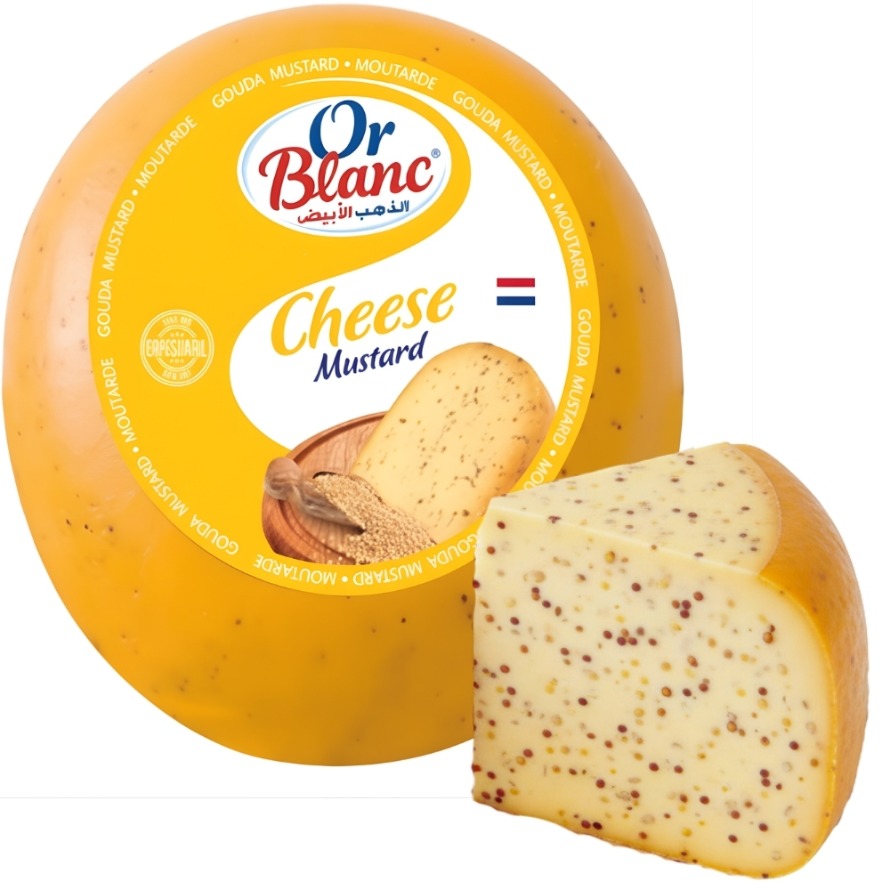 Fromage Gouda Moutarde Or Blanc 100g