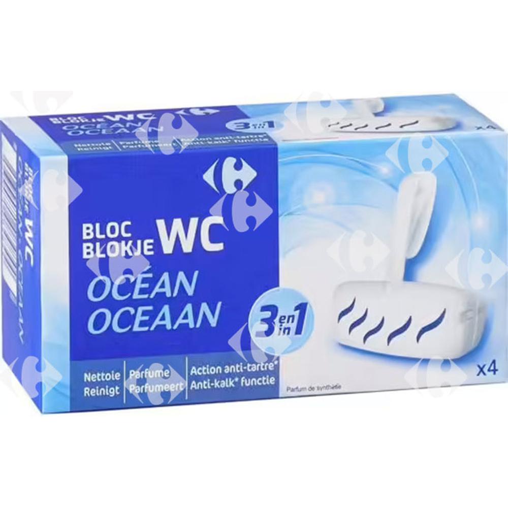 [397586] Bloc Cuvette WC Marine Carrefour 4 unités