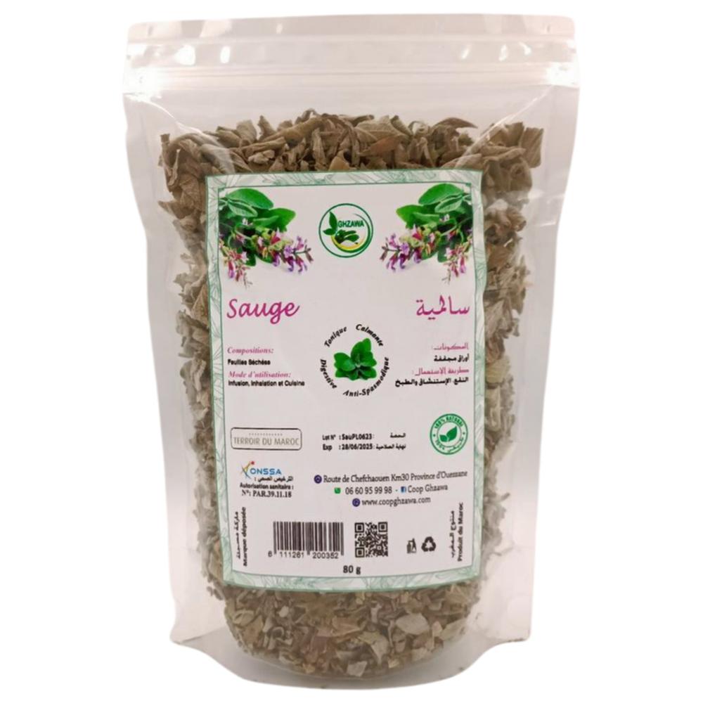 [576624] Plantes Séchées Sauge Ghzaoua 80g