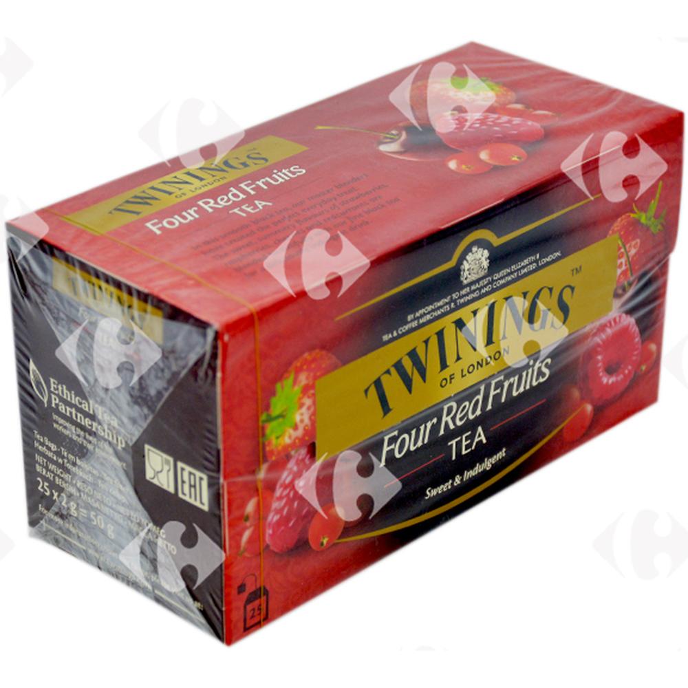 [548483] Infusions en Sachets Frisachetss Rouge Twinings 25 sachets