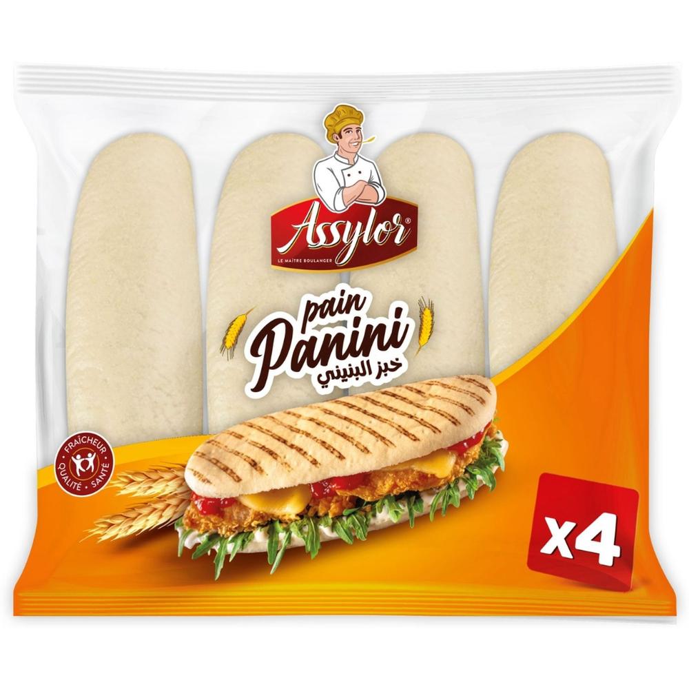 Pain Panini Assylor 4 pièces 350g