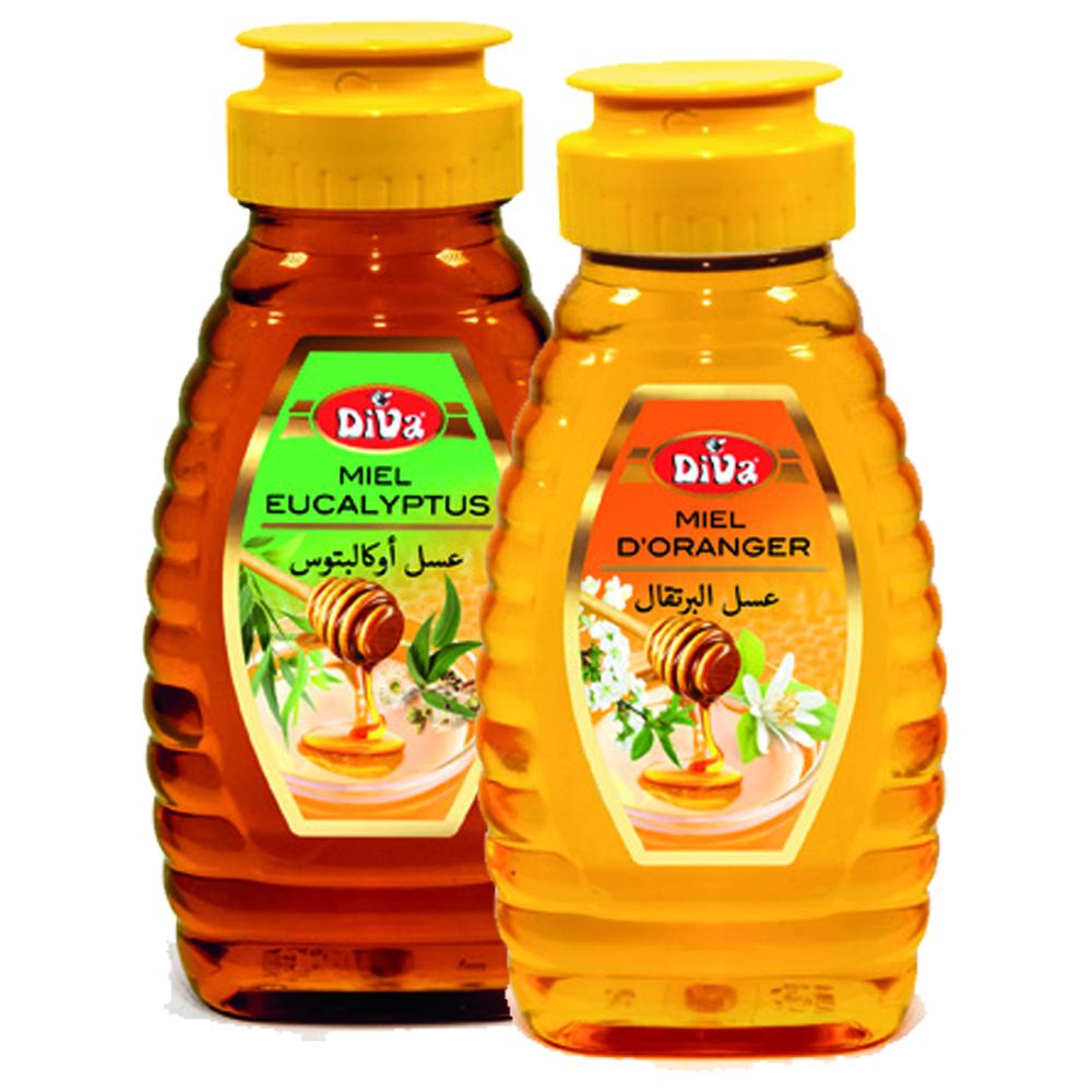 Lot de 2 Miel Squeezer Diva 2 unités 250g