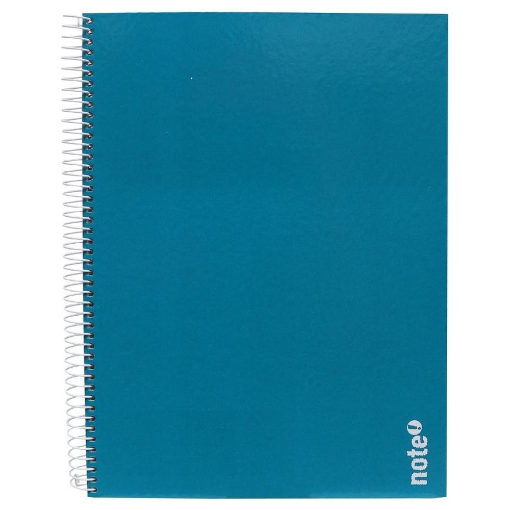 [718481] Cahier Spirale à Couverture Rigide à Carreaux A4 Bleu Tecnocolor