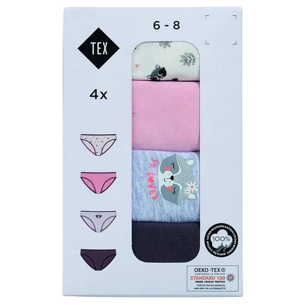 [701886] Culotte pour Fille en Rose Sec Tex Home 4 pièces